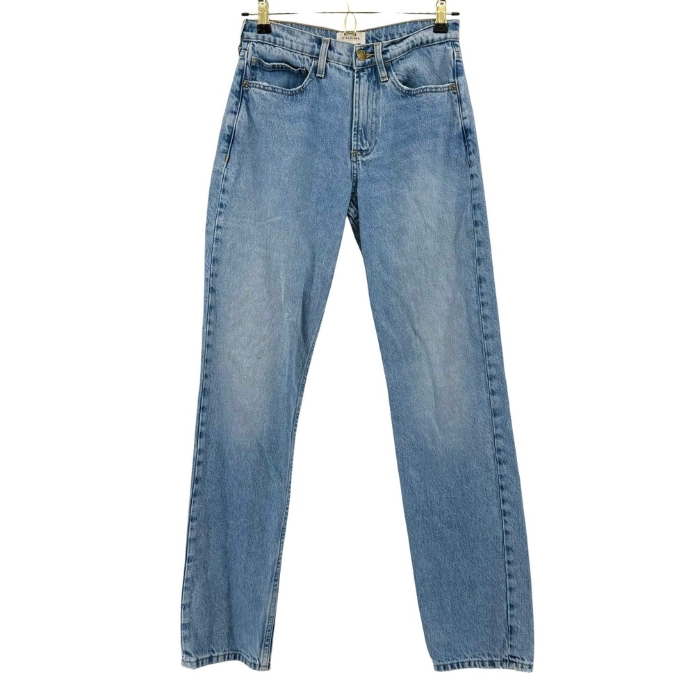 FRAME Le High Straight Denim Jeans Light Indigo Blue High Rise Size 25 NCSTTD02